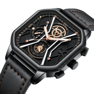 Max Nổ Nam Đa Năng Thời Trang Vuông Đồng Hồ Thạch Anh Dạ Quang Chống Nước Một Dropshipping xuất khẩu