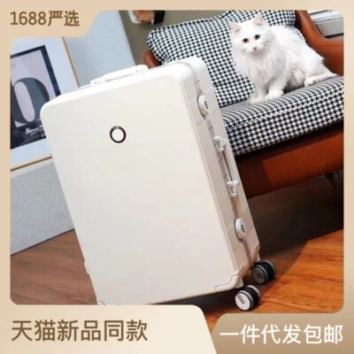 [Tik Tok Exclusive] Vali nam vali xe đẩy giá trị cao vali nữ khung nhôm hộp mật khẩu dày dung tích lớn