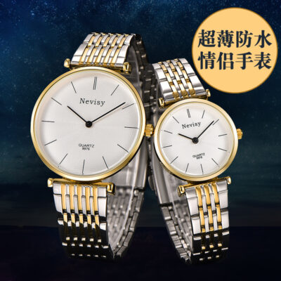 hot trend Đồng Hồ Cặp Đôi Thời Trang Nam Thép Không Gỉ Dây Thép Không Gỉ Nữ Chống Thấm Nước Cá Tính Vỏ Mỏng Đồng Hồ Thạch Anh