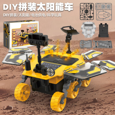 Bộ thí nghiệm khoa học xuyên biên giới khoa học và giáo dục năng lượng mặt trời Mars rover DIY lắp ráp đồ chơi điện giáo dục trẻ em