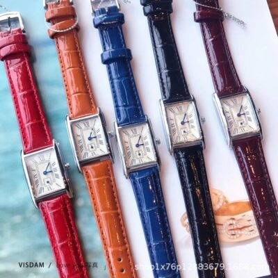 Đồng hồ nữ thắt lưng vuông mặt vuông nhỏ hai kim rưỡi giống nhau của Lin Zhiling Đồng hồ đeo tay vuông nhỏ giống nhau của Zwirner