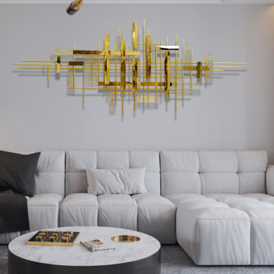 Ánh sáng trang trí tường sang trọng mặt dây chuyền phòng khách phòng ngủ sofa nền tường bầu không khí sáng tạo hiện đại sắt rèn kim loại trang trí tường