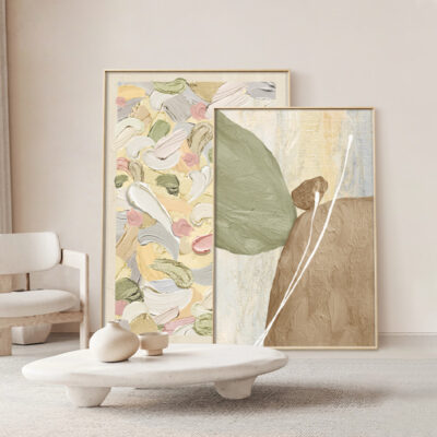 Đá Chạy Nhật Bản Kem Phong Cách Cao Cấp Sàn Tranh Phòng Khách Hiên Nhà Tranh Trang Trí Lối Đi Hành Lang Treo Tranh