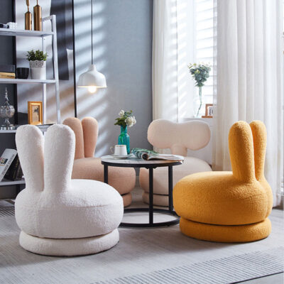 Thịt cừu nhung trẻ em sáng tạo ghế sofa lười xoay lưới màu đỏ giản dị phim hoạt hình ghế đẩu nhỏ dễ thương 1800