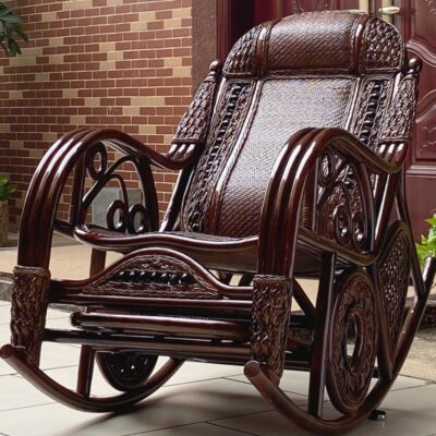 Mây tự nhiên ghế bập bênh người lớn ngả ghế ông già mây ghế lười ban công hộ gia đình giải trí mạnh mẽ ghế mây bập bênh