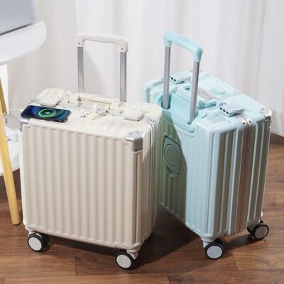 Vali nữ, vali thông minh, hộp xe đẩy du lịch bánh xe đa năng bền nhỏ miễn check-in lên máy bay