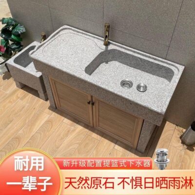 Bồn rửa rau ngoài trời bể bơi sân vườn biệt thự bằng đá cẩm thạch chậu rửa ngoài trời bồn rửa đá bồn rửa đá hồ bơi