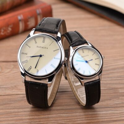 Đồng hồ cặp đôi nam nữ phiên bản Hàn Quốc xu hướng đồng hồ thời trang nam nữ sinh viên thạch anh đồng hồ đơn giản