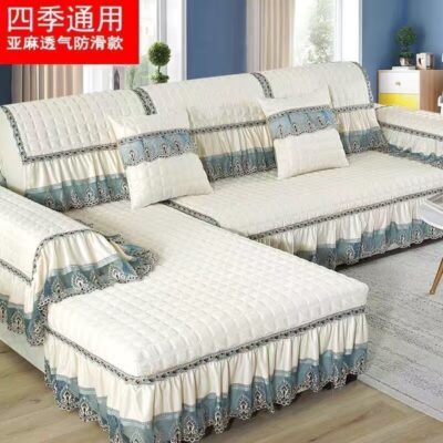Sofa đệm trọn bộ Bắc Âu về bọc ghế sofa bốn mùa bao gồm đệm chống trượt đa năng bán hàng trực tiếp tại nhà máy