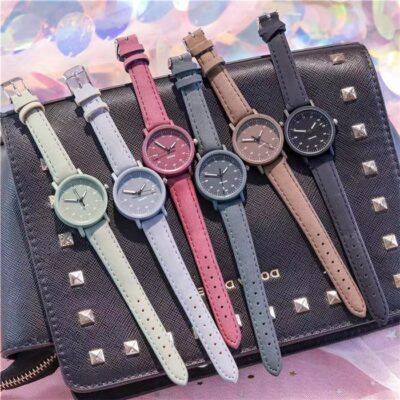 Khí chất đơn giản đồng hồ nữ ins gió nữ sinh cấp hai nữ đồng hồ cổ phong cách rừng nhỏ tươi mát
