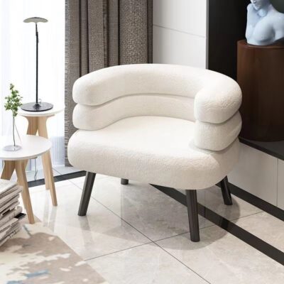 Internet nổi tiếng BOBO nhung cừu lười biếng ghế sofa phòng khách phòng ngủ ban công sofa ghế trang điểm bàn trang điểm phân phong cách Châu Âu