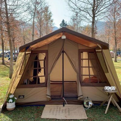 Mùa thu Biệt thự Ogawa Lều tinh tế Cắm trại ngoài trời Lều nhiều người Lều cắm trại Mái nhà Ngôi nhà sang trọng