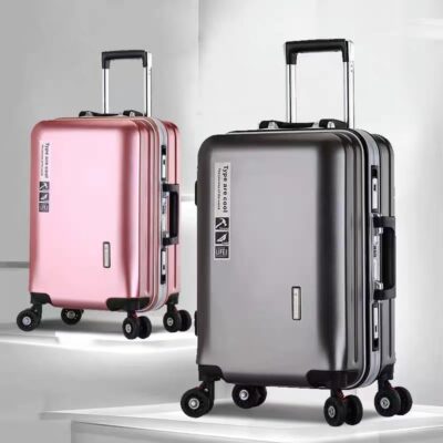 Vali xe đẩy dây kéo bền chắc nam khung nhôm vali nữ sinh viên công sở hộp mật khẩu chống trầy xước chống mài mòn