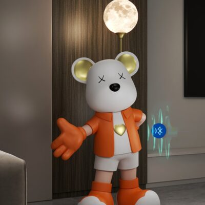 Bạo gấu lớn từ trần đến sàn trang trí TV phòng khách tủ sofa bên cạnh âm thanh Bluetooth đèn trang trí tân gia món quà khai trương