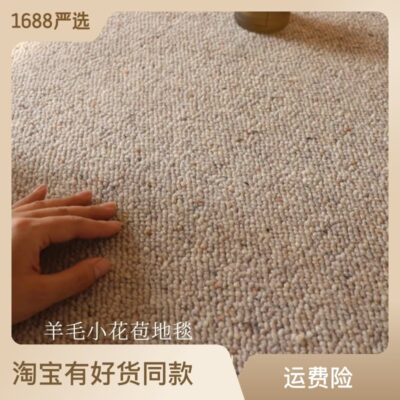 Thảm len phòng khách tối giản sofa bàn cà phê phòng ngủ cloakroom ánh sáng sang trọng cao cấp đơn giản phong cách kem chống bụi bẩn sàn