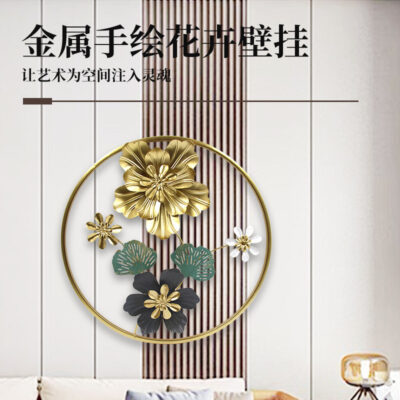 Đèn Trung Quốc mới sang trọng sắt nghệ thuật treo tường hoa vẽ tay trang trí tường hiên phòng ngủ phòng khách sofa nền tường trang trí mặt dây chuyền