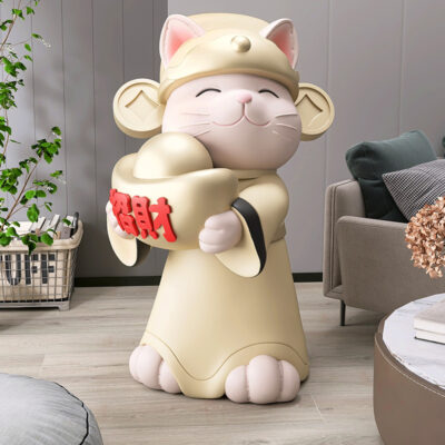 Cửa hàng quà tặng khai trương tân gia Guochao Lucky Cat đồ trang trí từ trần đến sàn quy mô lớn nhẹ nhàng sang trọng trang trí nhà cửa phòng khách cao cấp