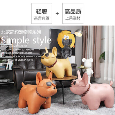 Kính phương pháp chiến đấu phân động vật sáng tạo phân ánh sáng sang trọng giày thay đổi phân sofa phòng khách trang trí lưới phân màu đỏ tân gia quà tặng phân