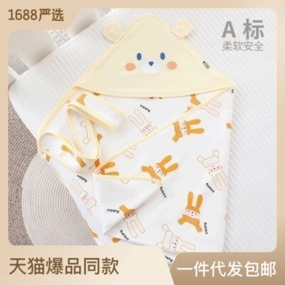 Gói đơn bé sơ sinh cotton nguyên chất loại khăn tắm mùa hè phòng sinh trẻ sơ sinh quấn bé chống giật mình khăn quấn chăn