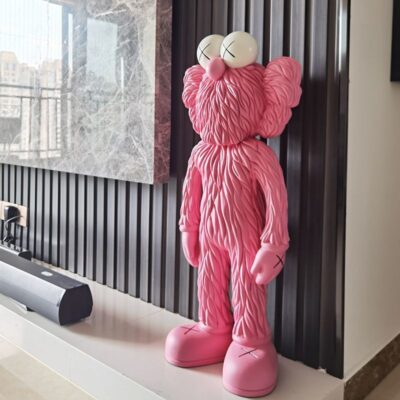 kaws Sesame Street búp bê phòng khách lớn từ trần đến sàn trang trí TV tủ trang trí ánh sáng sang trọng tân gia quà tặng nhà mới