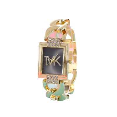 Đồng hồ nữ TVK dây thép không gỉ cao cấp đính kim cương thời trang ins mặt vuông phiên bản Hàn Quốc dây quartz đồng hồ ngoại thương mới