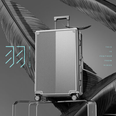 Hộp xe đẩy hợp kim nhôm-magiê Quảng Châu bán buôn vali xe đẩy rộng dung tích lớn bánh xe đa năng hộp khung nhôm cao cấp