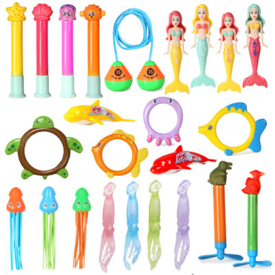 Mới Bộ Đồ Chơi Lặn Amazon Lặn Trẻ Em Đồ Chơi Chơi Bể Bơi Mùa Hè Huấn Luyện Lặn Vòng Ngư Lôi