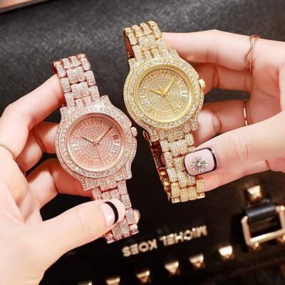 Vàng 3 Màu Đồng Hồ Thạch Anh Thời Trang Phù Hợp Với Thép Dây Đồng Hồ Hơi Thở Của Bé Đồng Hồ Đồng Hồ Nữ Quy Mô La Mã