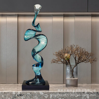 Lối Vào Trừu Tượng Sừng Nhựa Trong Suốt Vật Trang Trí Tủ Tivi Đơn Giản Trang Trí Thủ Công Sáng Tạo Trang Trí Mềm Mại Điêu Khắc Pha Lê