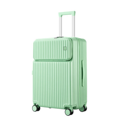 Mở phía trước xe đẩy kinh doanh va li vali lên máy bay xe đẩy mở phía trước vali mật khẩu 24 inch