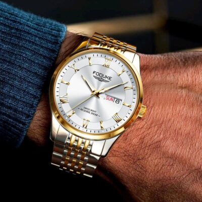 Thụy Sĩ Cao Cấp Đồng Hồ Nam Quartz Thương Hiệu Chính Hãng Dây Thép Dạ Quang Chống Thấm Nước Lịch Đôi Nam Đồng Hồ Bán Buôn