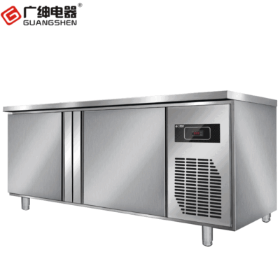Tủ đông điện Guangshen tủ đông lạnh thương mại tủ lạnh trưng bày bàn mổ tủ tươi thanh nước bàn làm việc công suất lớn làm mát bằng không khí