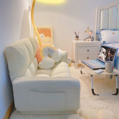 Sofa lười căn hộ nhỏ đôi tatami ghế phòng ngủ lưới đỏ sofa nhỏ tựa lưng ghế giường gấp đôi công dụng