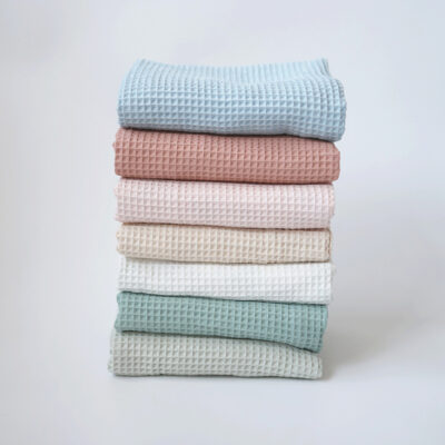 Chăn Cho Bé Bán Buôn Waffle Chăn Sơ Sinh Cotton Màu Tắm Ngoại Thương Chăn Xuân Thu Cho Bé