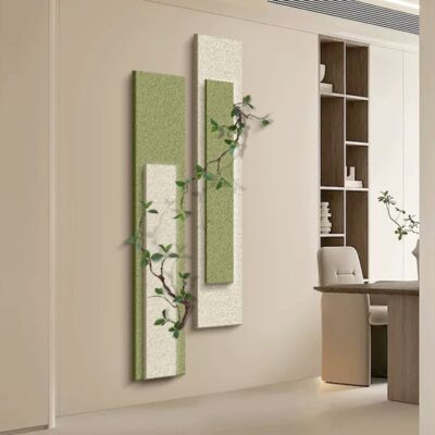 Bức tranh trang trí phòng khách phong cách kem ba chiều bằng đá sa thạch ba chiều bức tranh tường lối vào hiên nhà đơn giản nhỏ tươi mát lối đi hành lang treo bức tranh