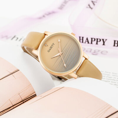 Ngoại Thương Bán Mới Thời Trang Sinh Viên Đồng Hồ Thạch Anh Dây PU Phù Hợp Với Đồng Hồ Nữ Đơn Giản Đồng Hồ Nữ Bán Buôn