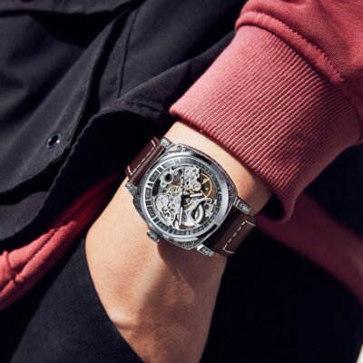 Mới Thụy Sĩ Top 10 Đồng Hồ Cơ Hoàn Toàn Tự Động Dây Đeo Silicone Dạ Quang Chống Nước Sinh Viên Thể Thao Khắc Nam