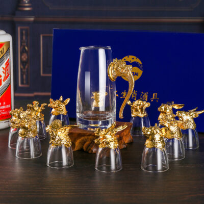 Mới Sáng Tạo Cung Hoàng Đạo Rượu Cốc Bộ Nhà Sản Xuất Bán Buôn Bán Trực Tiếp Nhỏ Ly Rượu Lưu Niệm