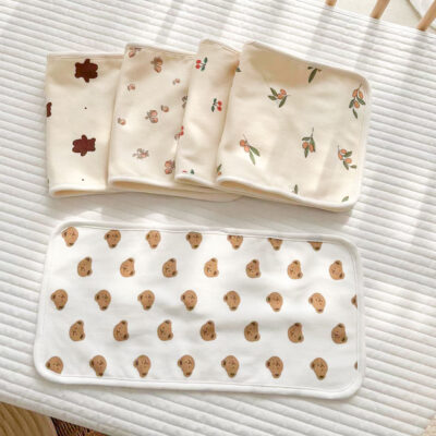 Gối cho bé sơ sinh 0-12 tháng cotton thoáng khí mây gạc chống khạc sữa gối cho bé phẳng chăn ga gối