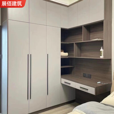 Tủ quần áo đơn giản hiện đại Tủ quần áo bằng gỗ Gia dụng Tủ quần áo bằng gỗ Nội thất toàn bộ ngôi nhà Cửa xoay có tủ đựng đồ có tủ trưng bày