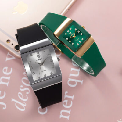 LIEBIG mặt vuông thời trang nam và nữ xu hướng đồng hồ đeo tay thạch anh đôi chống nước bán buôn Leibingji L1019