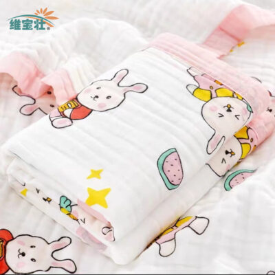 Bán buôn tại chỗ 6 lớp cotton sơ sinh khăn tắm cho bé sơ sinh phòng tắm chăn mềm mại thân thiện với làn da