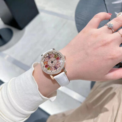 Lushka Vụ Nổ Mẫu Thời Gian Chạy Nữ Đồng Hồ Thạch Anh Thời Trang Ánh Sáng Kim Cương Sang Trọng Dây Đồng Hồ Nữ Đồng Hồ Bán Buôn