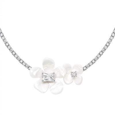 Cuốn sách nhỏ màu đỏ Gia đình anh ấy Vòng cổ cụm lan Nam Phi Thiết kế thích hợp Chuỗi xương đòn Khí chất đẹp đẽ Vòng cổ Zhao Jinmai cùng phong cách