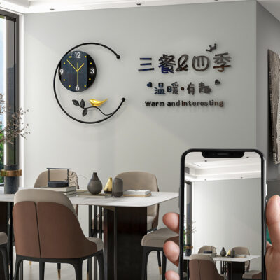 2022 Hiện Đại Đơn Giản Lưới Đỏ Đồng Hồ Treo Phòng Khách Nhà Đồng Hồ Treo Tường Nhà Hàng Tivi Nền Đồng Hồ Treo Tường Trang Trí