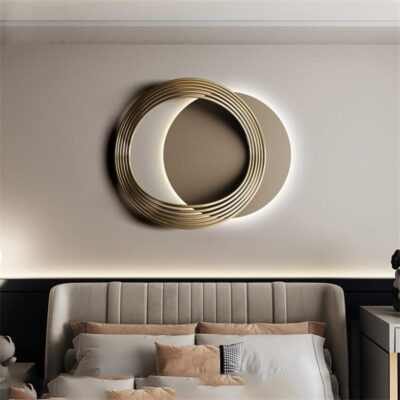 Ý ánh sáng sang trọng trang trí tường phòng khách tường kim loại treo tường trang trí nhà hàng hiên sofa nền mặt dây chuyền trang trí tường đầu giường
