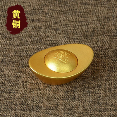 Thỏi vàng bằng đồng chuyển sang chiêu mộ gạo thành gạo mô phỏng đồ trang trí bằng đồng trang trí văn phòng tại nhà dồi dào trang trí thủ công phun cát