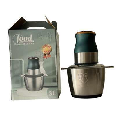 Đa Năng Inox Thịt Điểm Điện Gia Đình Máy Xay Thịt Băm Nhồi Trộn Nhỏ Nấu Máy 3L