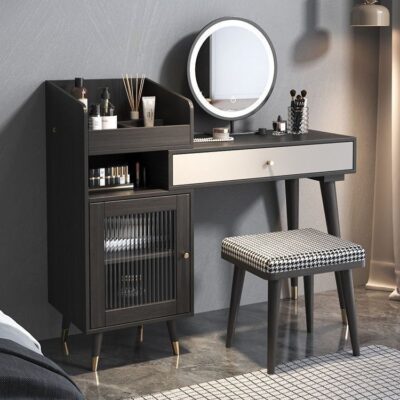 Bàn trang điểm tối giản hiện đại phong cách đơn giản phòng ngủ chung cư nhỏ cảm giác nhẹ nhàng bàn trang điểm sang trọng bàn trang điểm phòng ngủ nhỏ phong cách nóng bỏng