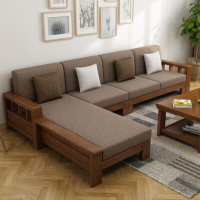 Các nhà sản xuất gỗ nguyên khối bán hàng trực tiếp phi tần hoàng gia mùa đông và mùa hè lưu trữ kép đơn giản căn hộ nhỏ sofa phòng khách sofa kết hợp gỗ nguyên khối kiểu Trung Quốc